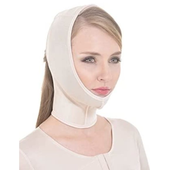 NWT Annette Post Surgery Face and Neck Compression Wrap 17396MIX Nude Fits All - Picture 2 of 6